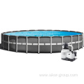 SIKOR New Design Swimming Pool Rectangular Metal Frame Pool Popular Family Backyard Above Ground Frame Swimming Pool